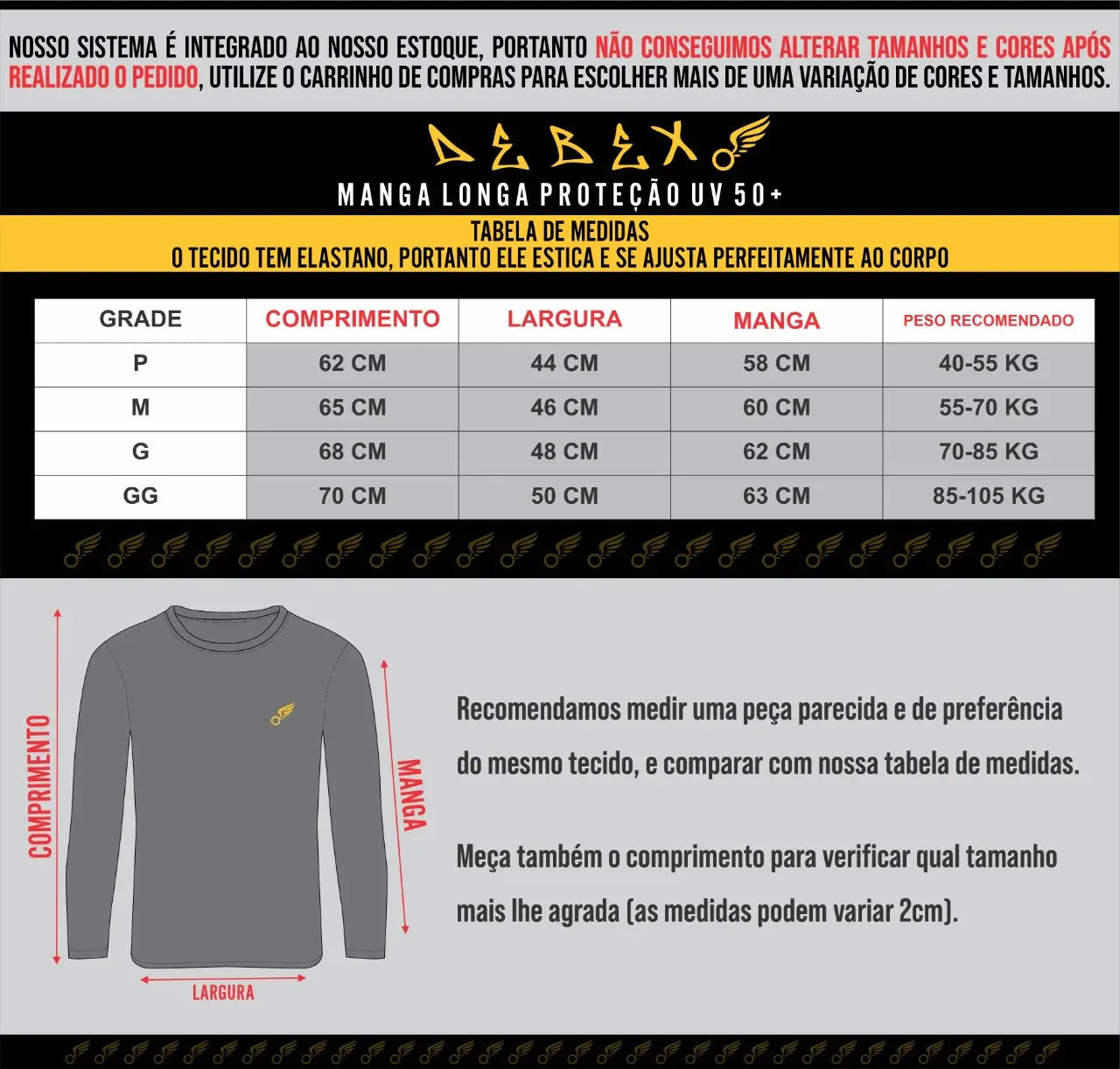 Kit 3 Camisas de Proteção Termica Uv Segunda Pele