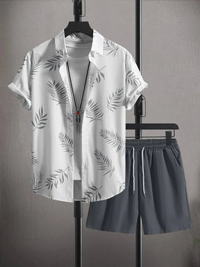 Kit Praia Bonanza Camisa + Bermuda Masculina