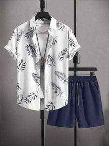 Kit Praia Bonanza Camisa + Bermuda Masculina